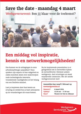 Save the date WerkgeversServicePunt